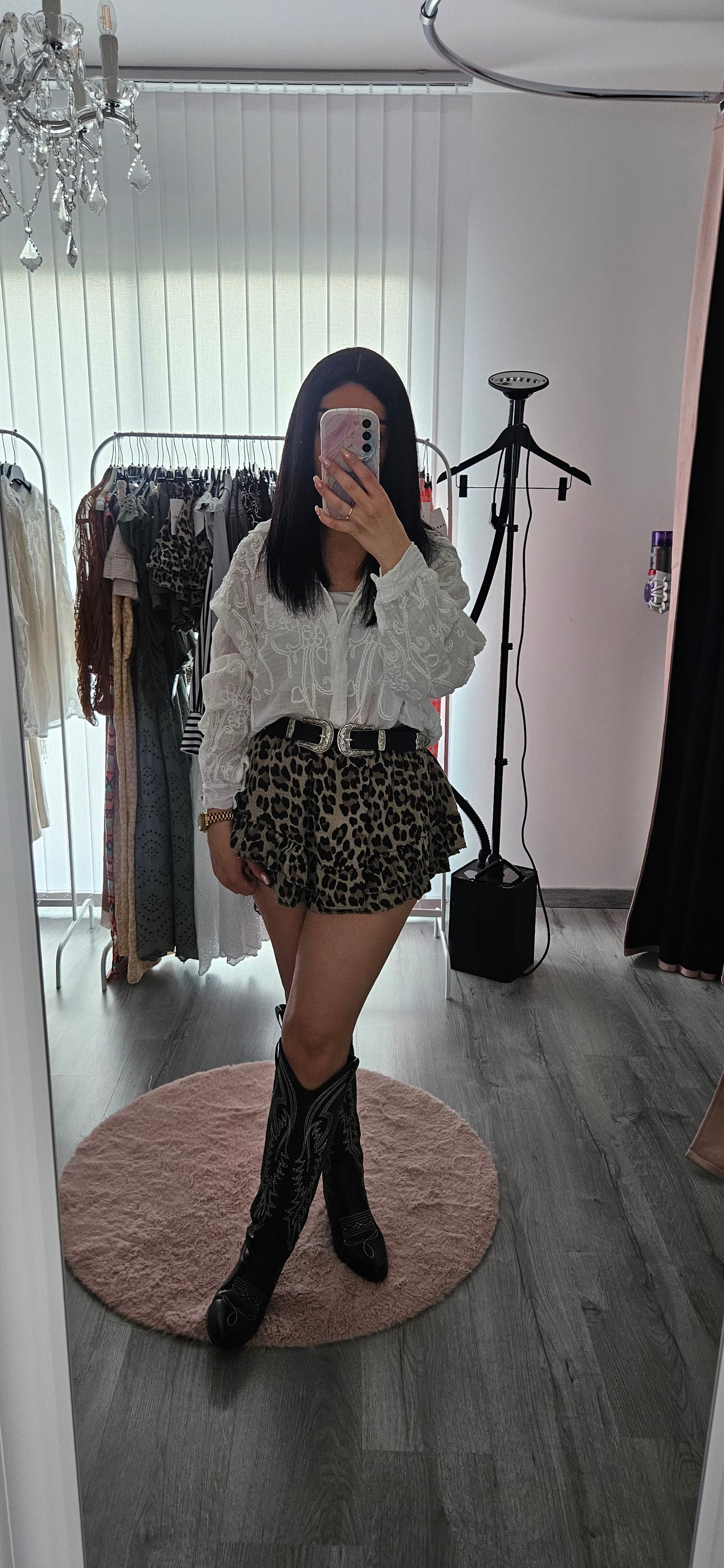 Jupe short léopard 🐆