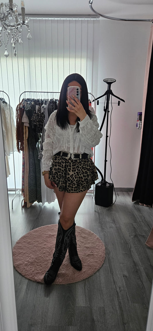 Jupe short léopard 🐆